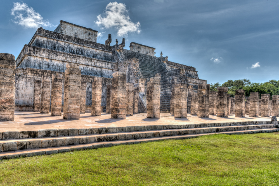 Chichen Itza 5 Tempio dei Guerrieri nel sito archeologico di Chichen Itza