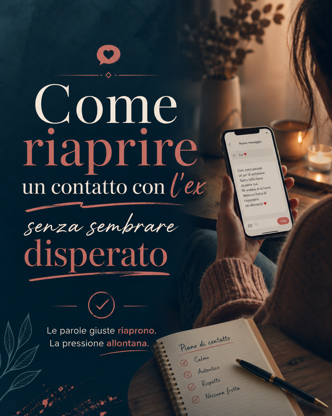 Come riaprire un contatto con il tuo ex senza sembrare disperato